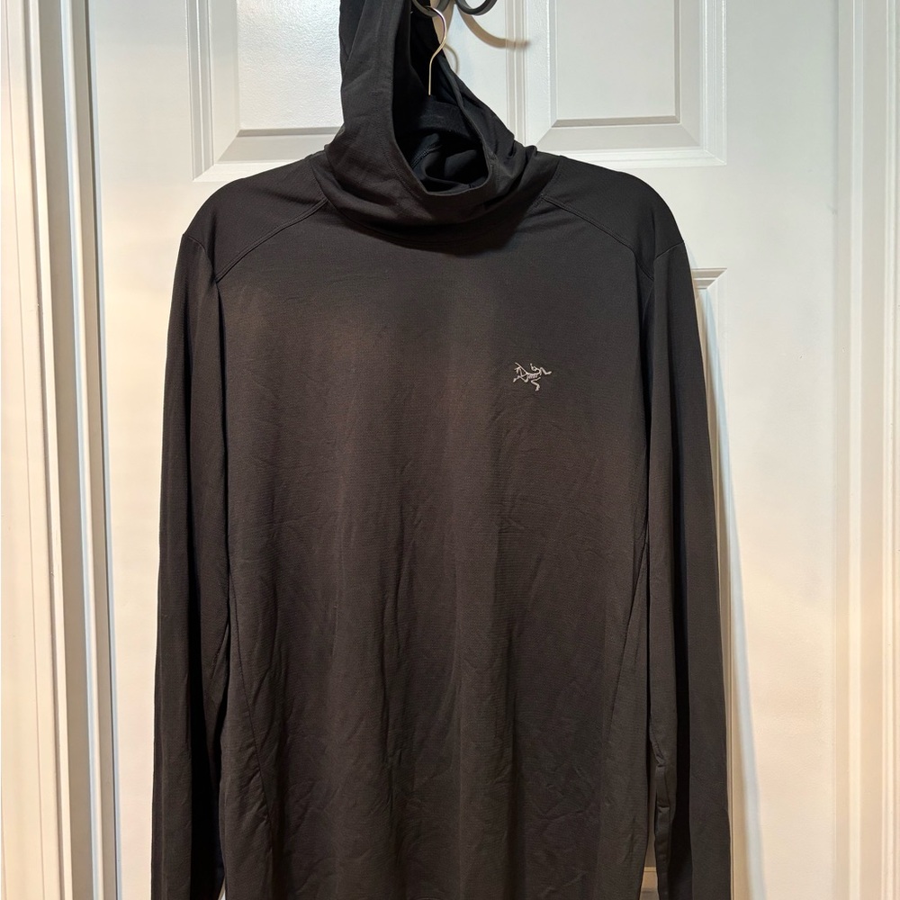Arc'teryx Black Cormac Long Sleeve Hoody Mens